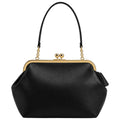 Totsi Black Elegant Kiss Lock Frame Shoulder Handbag