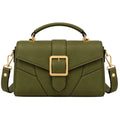 Totsi Olive Green Structured Box Style Shoulder Handbag